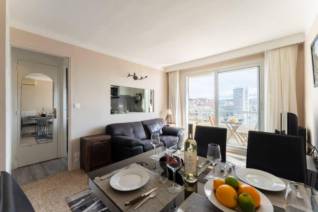 Vue Mer Plage Catalans Vieux Port Clim - 2 Chambres 马赛 外观 照片