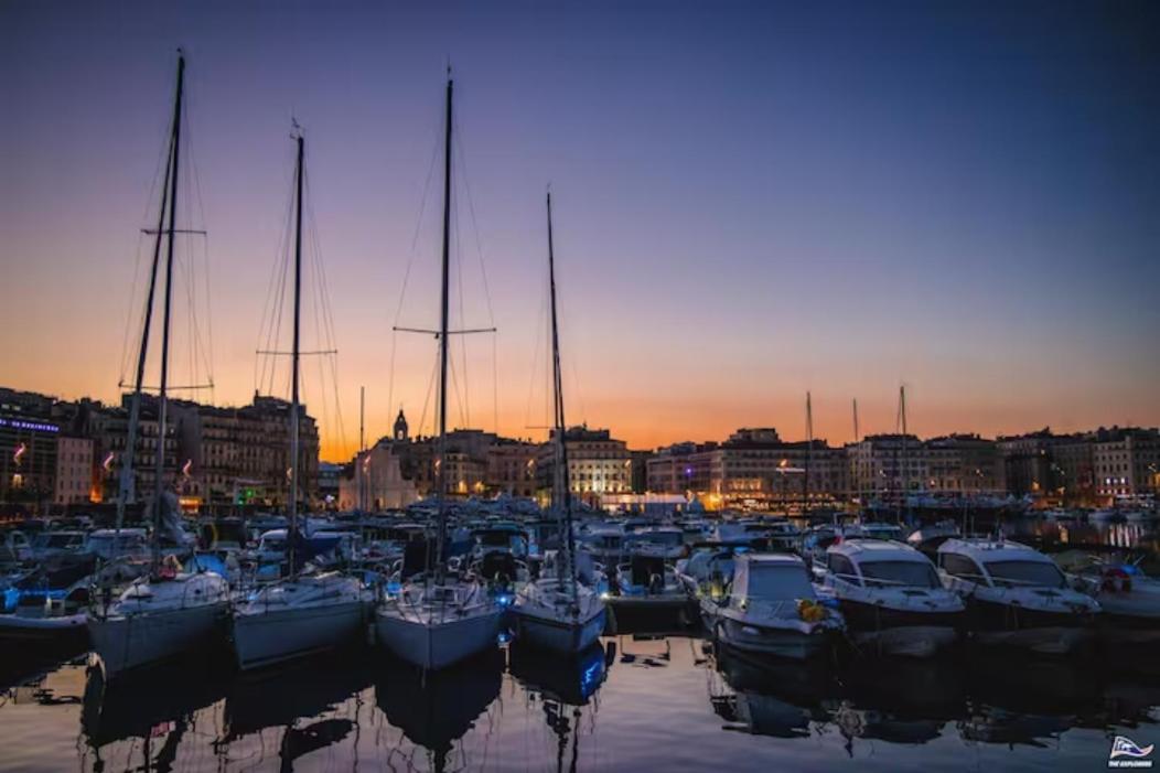 Vue Mer Plage Catalans Vieux Port Clim - 2 Chambres 马赛 外观 照片